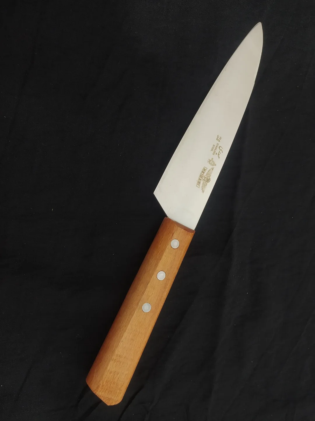 چاقو مدل راسته ای دسته چوب و پلاستیک حیدری